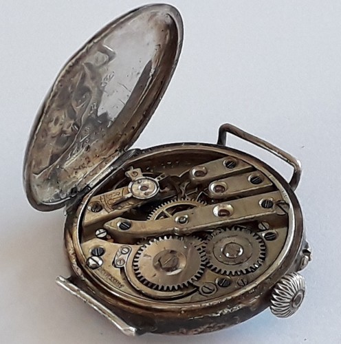 Ww1 silver cased trench - ww1,