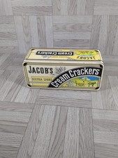 Vintage Jacob's Extra Light Cream Crackers Tin - Rare