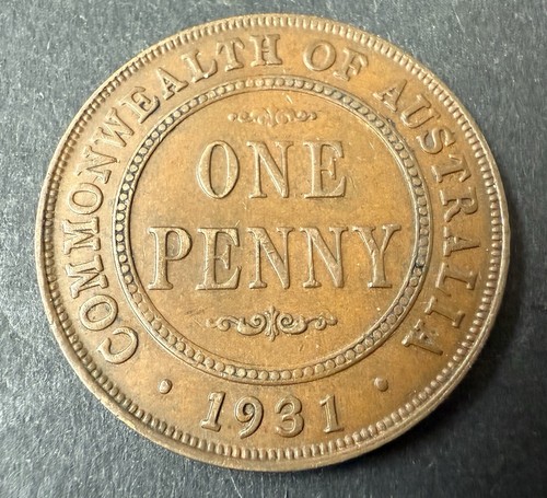 1931 penny australian - penny,