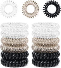 12 Pcs Spiral Hair Ties