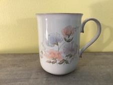 Vintage DENBY STONEWARE Dauphine ENCORE Sweet Pea Straight Sided MUG