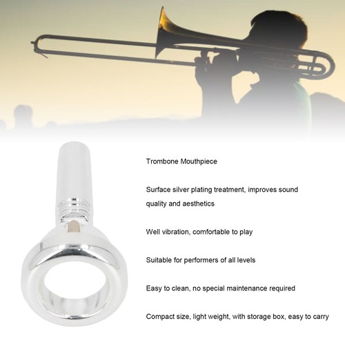 Trombone mouthpiece silver - mouthpiece,