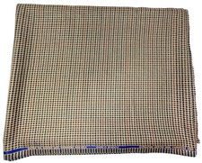 English Navy Tan Houndstooth