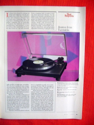 Ariston icon turntable test - ariston,