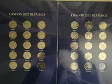 Olympic set 29 circulated coins  in good condition Album included
