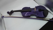 Stentor 4/4 Purple Violin In Case With 2 Bows