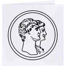 'Roman Coin' Greeting Cards