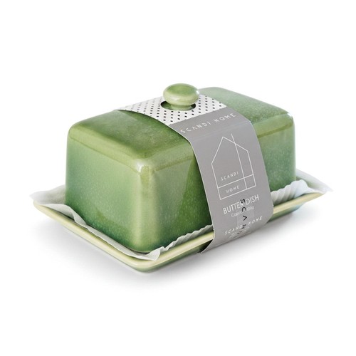 Scandi home ceramic butter - ceramic,