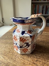 Early 19th century antique ironstone octagonal Mason's jug, super condition