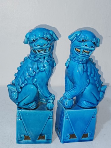 Vintage pair chinese - pair, blue