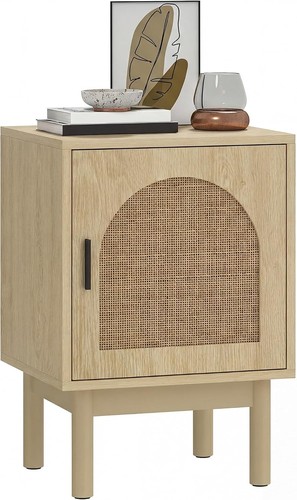 Rattan bedside table - bedside, with