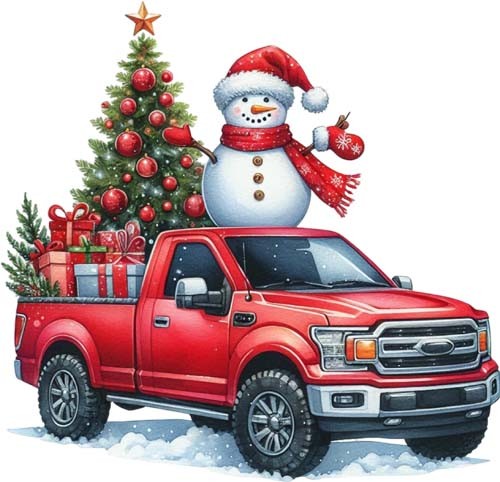 Christmas monster truck - monster,