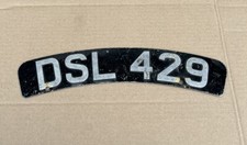 VINTAGE MOTORCYCLE FRONT NUMBER PLATE  ,COLLECTORS DISPLAY MANCAVE (TT857)