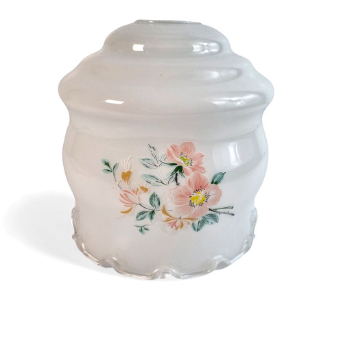Vintage lamp shade milk glass - lamp,