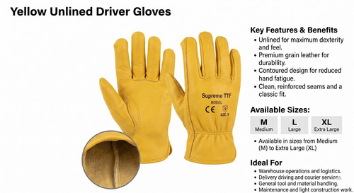 Leather unlined gloves - unlined,