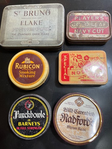 Tobacco tins etc job - , lot
