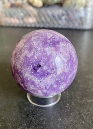 Crystal purple lepidolite - crystal,