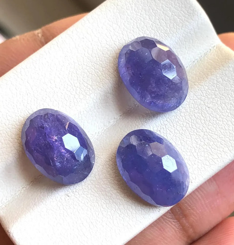 3pcs natural tanzanite - 3pcs,