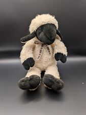 Manhattan Toy Company Soft Toy Plush Cuddly Lamb Black Face Feet + Ears Sheep