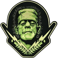 Rock Rebel Universal Monsters Frankenstein Bolts Back Patch UM-BACKPATCH-FRANK