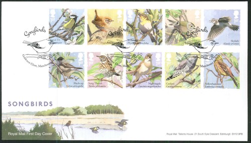 2017 fdc songbirds - fdc,