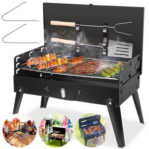Portable folding charcoal bbq - charcoal,