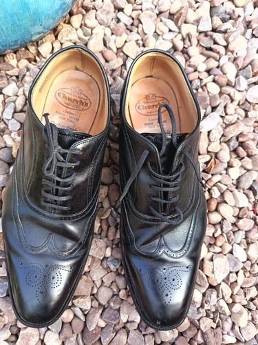 Church black leather - leather, brogues