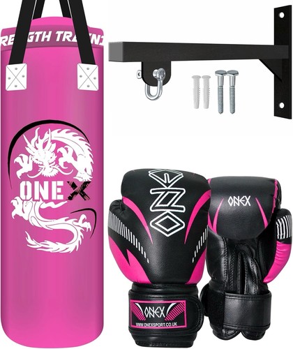 Pink 3ft boxing punch bag - 3ft,