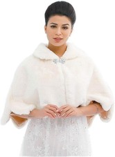 Ushiny Wedding Faux Fur Shawl