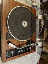 Hitachi PS-38 Direct Drive Turntable Brown Record Player