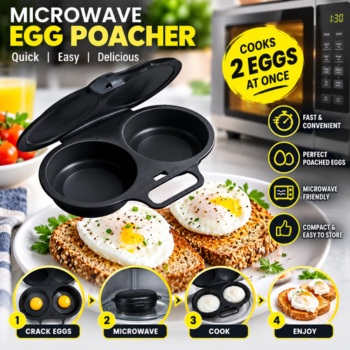 Microwave egg poacher - poacher, cooker