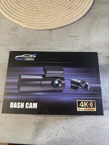 Gku d600 dash cam front - cam, rear