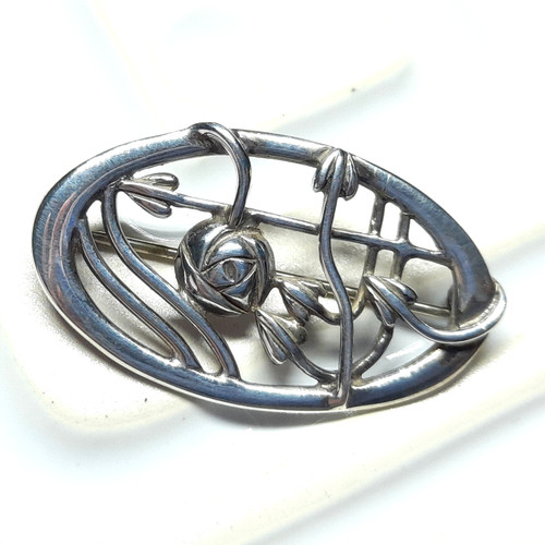 Vintage scottish silver brooch - scottish,