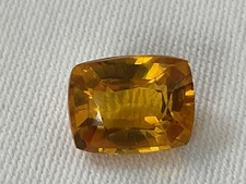 Natural Deep Yellow Sapphire From Sri Lanka (Ceyloni) 7.80cts Certified Gemstone
