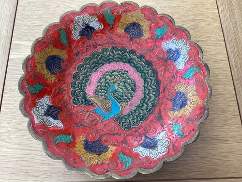 Vintage indian brass peacock - ,
