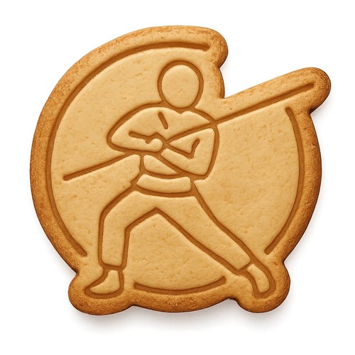 Staff spin cookie - bo, cutter