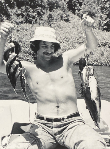 1970s shirtless man - 1970s, posing