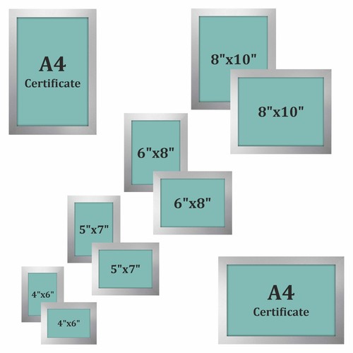 Glass silver photo frames - x,