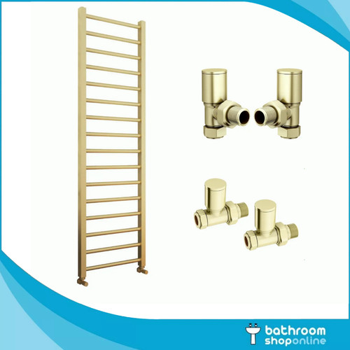 Brushed brass towel rail - brushed,