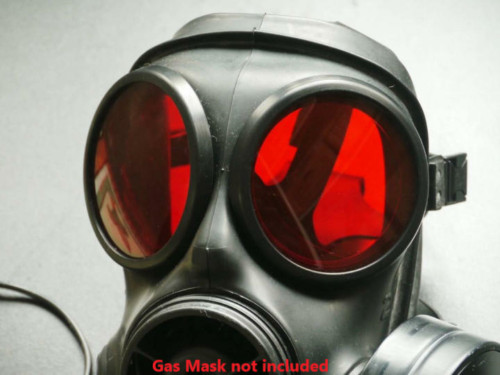 S10 outserts for gas mask - s10, red