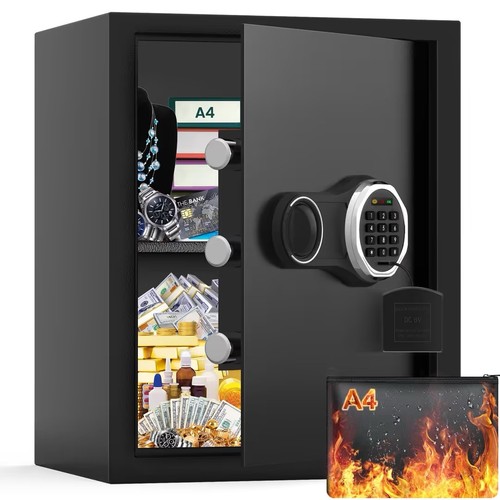 Fireproof home safe backlit - fireproof,