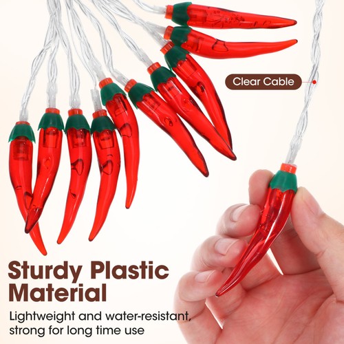 Leds battery powered pepper - 20,