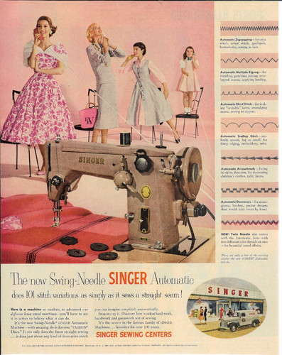 1955 singer sewing machine - 1955,