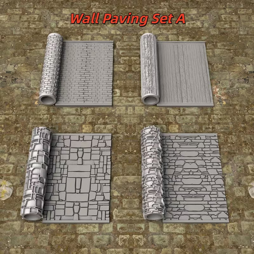 Texture rollers wall - 4x,