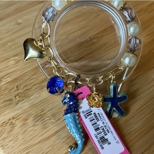 Betsey Johnson Seahorse Beach Bracelet! Brand New See Attached Price Tag!