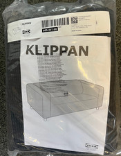 Ikea KLIPPAN REPLACEMENT COVER SET 2 seater sofa Vansbro Black 805.441.68