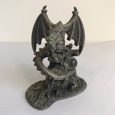 Tudor Mint Myth Magic Dragon of the Forest Figure Pewter Dragon Vintage Fantasy