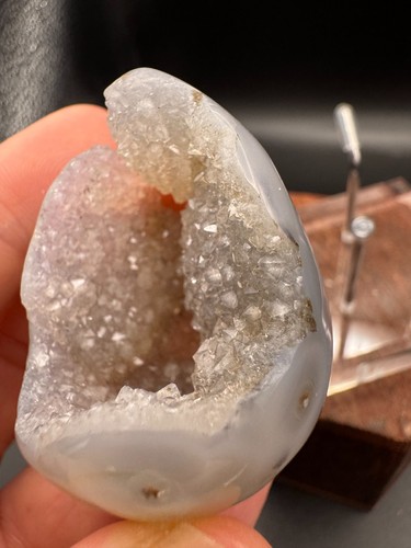 Crystal egg agate druzy - egg,