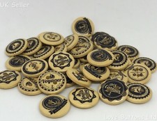 10 NAUTICAL WOODEN 15MM