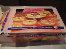NEW 7 Piece Vintage Fruttella Glass Charm Dessert Set Bance Group PLC